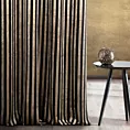 Tkanina zasłonowa welwetowa, elegancka w pionowe pasy obiciowa z kolekcji Eva Minge