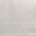Ręcznik kąpielowy 70x140 cm bawełniany kolor beżowy z żakardową bordiurą w stylu eko 500 g/m2 LORITA