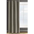 Zasłona ciemnobeżowa z gładkiej tkaniny zaciemniającej typu - BLACKOUT 135x250 cm przelotka - PARISA - Design 91