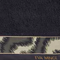 Ręcznik do rąk 30x50 cm bawełniany kolor czarny,beżowy z designerską bordiurą 500 g/m2 EVA 24 Eva Minge