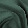 Zasłona szyta na tunelu ciemnozielona z gładkiej tkaniny obiciowej