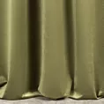 Zasłona szyta na taśmie 5 cm ENYA ciemnooliwkowa z miękkiej półmatowej tkaniny welwetowej
