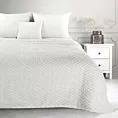 Koc 170x210 cm biały miękki w dotyku z wytłaczanym wzorem 3D CINDY 6 Design 91