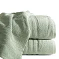 Ręcznik kąpielowy 50x90 cm bawełniany kolor miętowy z bawełny egipskiej zdobiony pasami 500 g/m2 LAVIN