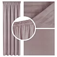 Zasłona wrzosowa z tkaniny welurowej 560x240 cm tunel Dora
