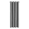 Zasłona szara z tkaniny welurowej 420x240 cm przelotka - Dora
