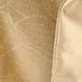 Bieżnik na stół miodowo, złocisty 35x180 cm welwetowy BLINK 13 z dużym wzorem lilii wodnej
