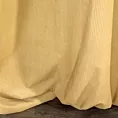 Zasłona welwetowa musztardowa z dodatkiem lśniącej nici 140x270 cm przelotka - CLARISA Diva Line