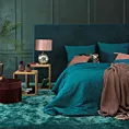 Pościel 220x200 cm gładka z satyny bawełnianej kolor turkusowy DINA Diva Line
