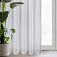 Firana biała z gładkiej tkaniny o błyszczącej powierzchni 140x270 cm taśma ALIA