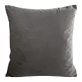Poszewka na poduszkę 45x45 cm welwetowa kolor popielaty z drobnym strukturalnym wzorem MILO