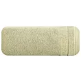 Ręcznik kąpielowy 70x140 cm bawełniany kolor beżowy z welwetową bordiurą 500 g/m2 DAMLA