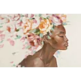 Obraz DREAMS 2 ręcznie malowany na płótnie kobieta z kwiatami na głowie
