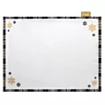 Komplet podkładek 4 szt 30x40 cm biały welwetowy ANGEL z motywem świątecznym