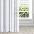 Firana biała z lekkiej i gładkiej matowej etaminy, półtransparentna 140x250 cm przelotka LANA