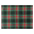 Komplet serwetek świątecznych na stół 4 szt 30x40 cm czerwono, zielony bawełnianych zdobionych szkocką kratą AURORA