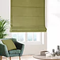 Roleta rzymska ENYA ciemnooliwkowa z miękkiej półmatowej tkaniny welwetowej