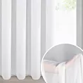 Firana biała z gładkiej matowej tkaniny szyfonowej 140x270 cm taśma DALIA