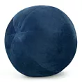 Poduszka dekoracyjna w formie kuli średnica 24 cm welwetowa granatowa GAJA