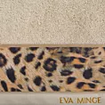 Ręcznik kąpielowy 70x140 cm bawełniany kolor beżowy,czarny z designerską bordiurą 500 g/m2 EVA 23 Eva Minge