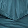 Pościel 160x200 cm bawełniana gładka kolor turkusowy NOVA 3