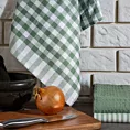 Komplet ściereczek kuchennych  3szt 50x75 cm bawełniany kolor biały,zielony 200 g/m2  LUCY