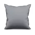 Poszewka szyta jasnoszara z gładkiej tkaniny typu dimout