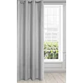 Zasłona srebrna z matowej tkaniny 140x250 cm przelotka - LINDA