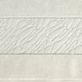 Ręcznik kąpielowy 50x90 cm bawełniany kolor kremowy zdobiony metaliczna nicią 500 g/m2 ROYAL