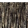 Zasłona welwetowa czarno, złota zdobiona przecieranym wzorem 140x270 cm taśma - RENIA