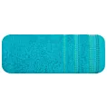 Ręcznik kąpielowy 50x90 cm bawełniany kolor turkusowy z ozdobnym stębnowaniem 500 g/m2 POLA