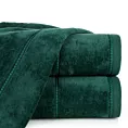 Ręcznik do rąk 30x50 cm bawełniany kolor zielony z welwetową ozdobną bordiurą 500 g/m2 MARI