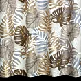 Zasłona gotowa KORFU zdobiona motywem liści monstery