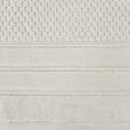 Ręcznik do rąk 30x50 cm bawełniany kolor beżowy z ozdobną bordiurą w paseczki 500 g/m2 ADORE