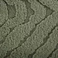 Koc 150x200 cm oliwkowy, z miękkiej tkaniny futerkowej z efektem 3D KATE