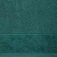 Ręcznik kąpielowy 70x140 cm bawełniany kolor ciemnozielony zdobiony welwetową bordiurą  500 g/m2 FERO