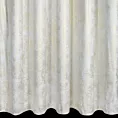 Zasłona biało, szampańska welwetowa z nakrapianym nadrukiem 135x270 cm taśma - AVENA