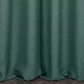 Zasłona szyta na taśmie 5 cm ciemnozielona z tkaniny o naturalnym splocie w stylu eko