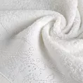 Ręcznik kąpielowy 50x90 cm bawełniany kolor biały z żakardową bordiurą 500 g/m2 RITA