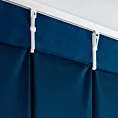 Zasłona granatowa z welwetowej tkaniny 80x270 cm (wymiar podany na gotowo) system flex - MELANIE