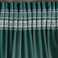 Zasłona ciemnoturkusowa z miękkiego welwetu 140x250 cm taśma - SUZANA