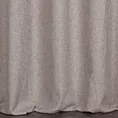 Zasłona szyta na taśmie 8 cm beżowo błękitna z tkaniny w stylu eko i efektem melanżu