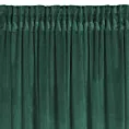 Zasłona welwetowa ciemnozielona zdobiona falbanami 140x270 taśma - CHARLOTTE 1