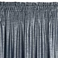 Zasłona welwetowa granatowo, srebrna z miedzianym nadrukiem 140x270 cm taśma - AMBI