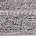 Ręcznik kąpielowy 50x90 cm bawełniany kolor stalowy z bordiurą w paseczki 450 g/m2 TAYLOR Ella Line