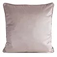 Poszewka na poduszkę 45x45 srebrna, kremowa welwetowa z subtelnym motywem kwiatów  ROSITA 1