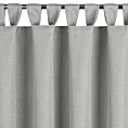 Zasłona srebrna z wodoodpornej tkaniny idealna do ogrodu i na taras 155x220 cm szelki/rzep GARDEN