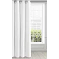 Zasłona biała z matowej gładkiej tkaniny 140x250 cm przelotka RITA