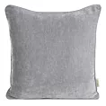 Poszewka na poduszkę 45x45 cm szenilowa, szara NILO