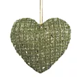 Ozdoba choinkowa IRIN serce z dzianiny w stylu eko